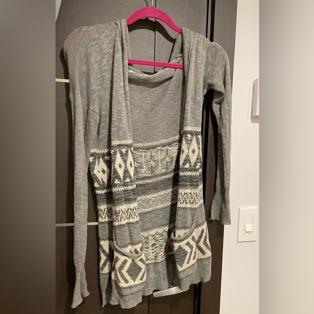 Hollister Aztec Print Cardigan